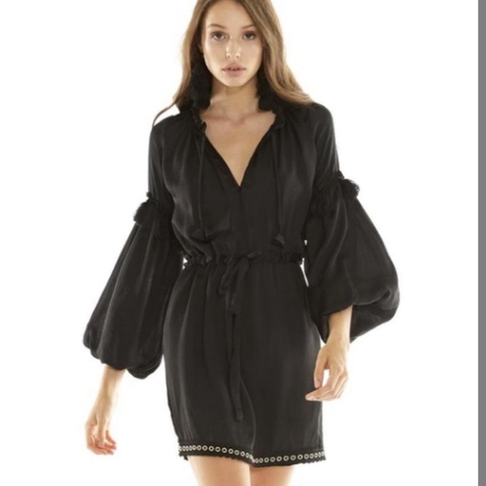 Misa Los Angeles Black Mini Dress